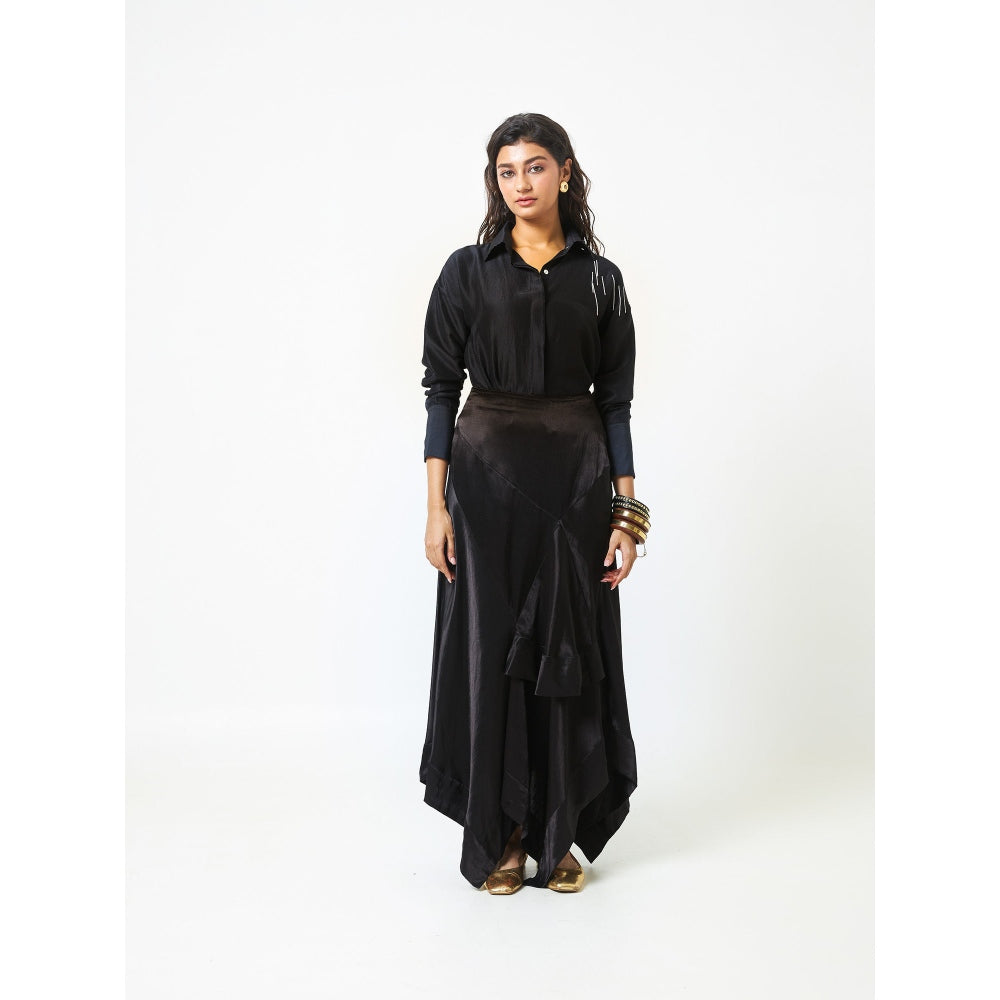 Moment Bombay Black Going Out Skirt