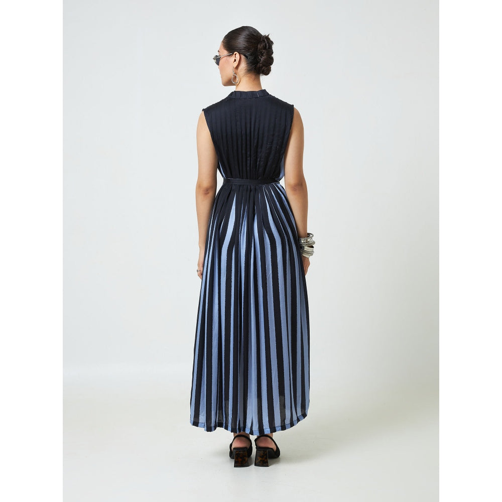 Moment Bombay Blue Shay Dress with Belt