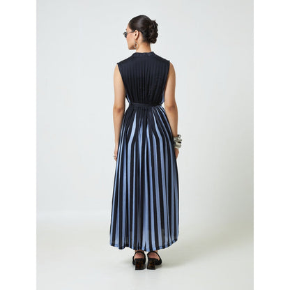 Moment Bombay Blue Shay Dress with Belt