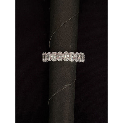 Mon Tresor Timeless Oval Eternity Ring - White