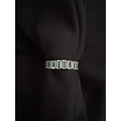 Mon Tresor Eternal Radiance Baguette Eternity Ring - White