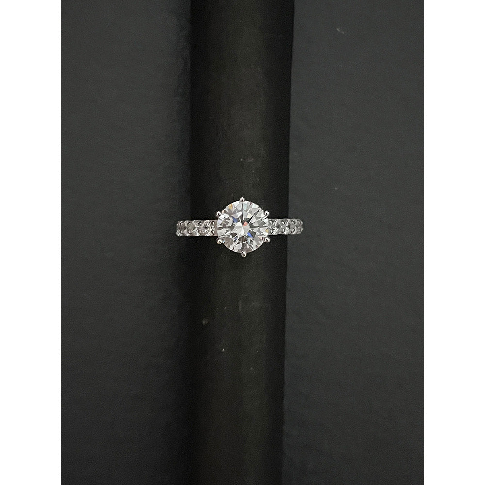 Mon Tresor Ever Lume Solitaire Ring - White