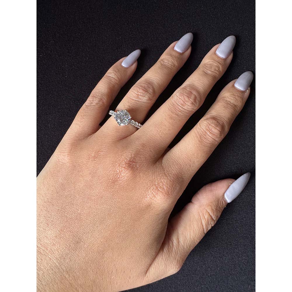 Mon Tresor Ever Lume Solitaire Ring - White