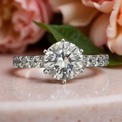 Mon Tresor Ever Lume Solitaire Ring - White