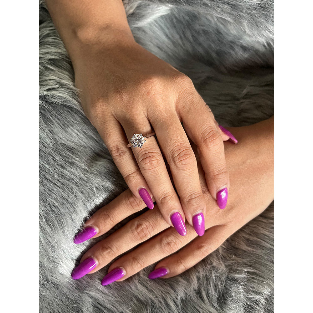 Mon Tresor Aurora Solitaire Ring - White