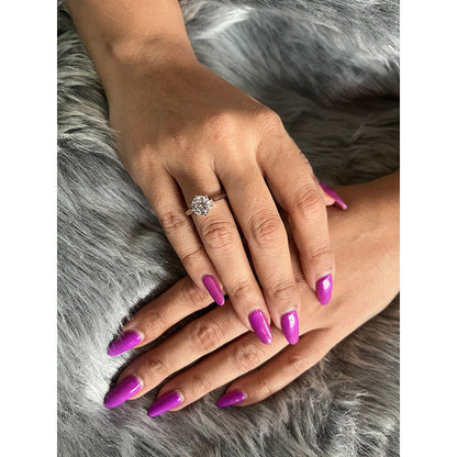 Mon Tresor Aurora Solitaire Ring - White