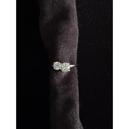 Mon Tresor Big And Small Round Toi-Et-Moi Ring - White