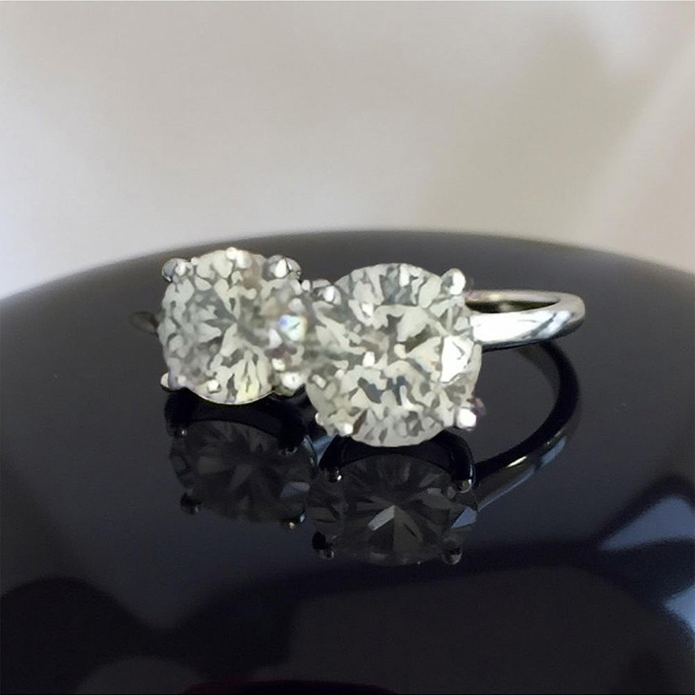 Mon Tresor Big And Small Round Toi-Et-Moi Ring - White