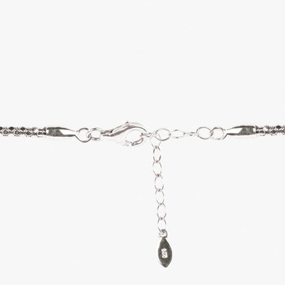 Mon Tresor Two Row Solitaire Necklace with Pair of Earrings - White