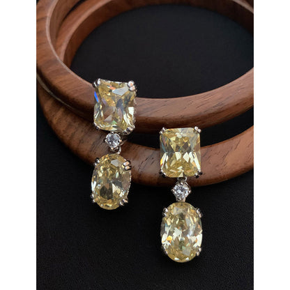 Mon Tresor Sunlit Soiree Earrings - Yellow