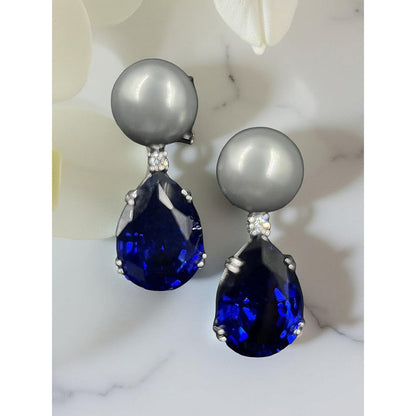 Mon Tresor Midnight Lagoon Earrings - Blue