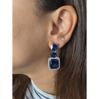 Mon Tresor Blue Whisper Earrings