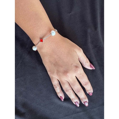 Mon Tresor Pearl And Clover Bracelet - Multi-Color