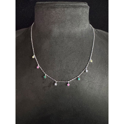 Mon Tresor Vibrant Charm Necklace - Multi-Color