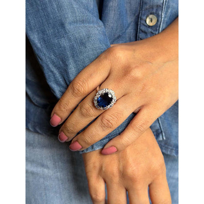 Mon Tresor Blue Sapphire Dream Cocktail Ring