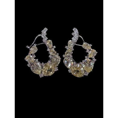 Mon Tresor Golden Aurora Yellow Sapphire Earrings