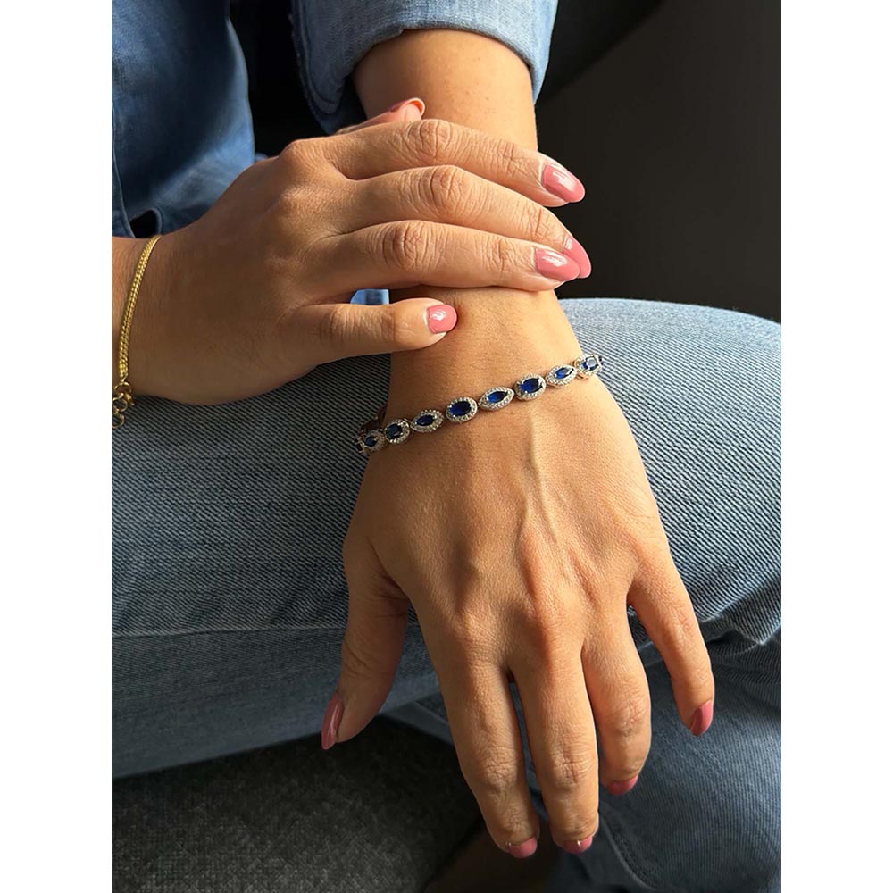 Mon Tresor Oval And Marquis Blue With Halo