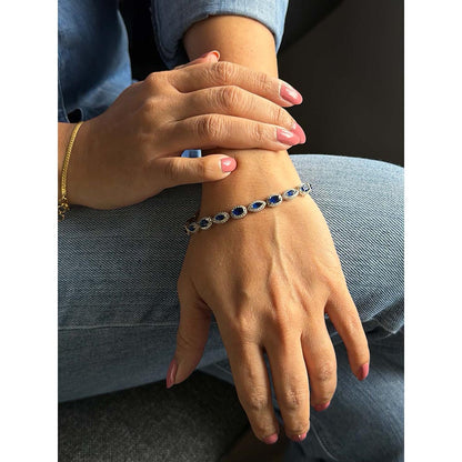 Mon Tresor Oval And Marquis Blue With Halo