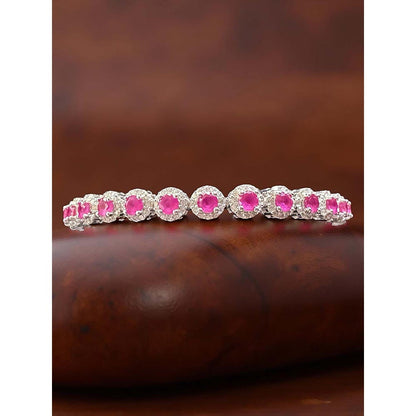 Mon Tresor Round Red With Dia Halo