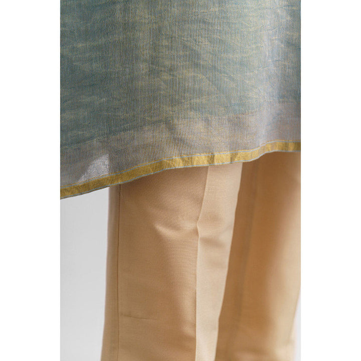 Mushio Women's Cotton Silk Solid Beige Pants