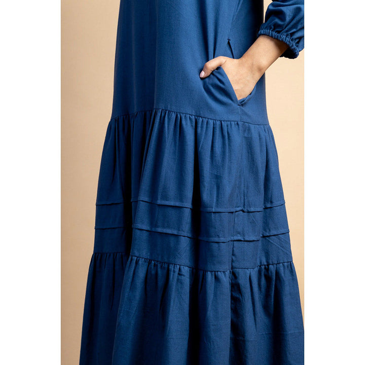 Mushio Vilas Dress with Pintuck Detailing