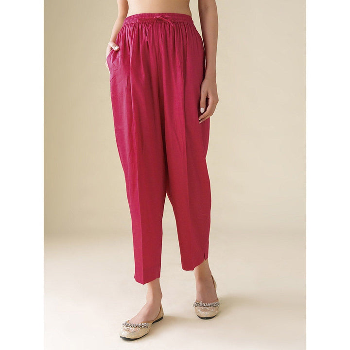 Mushio Pink Cotton Silk Pants