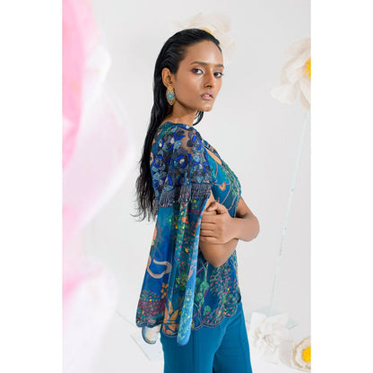 Muskan Aggarwal Keya Embellished Printed Co-Ord (Set of 2)