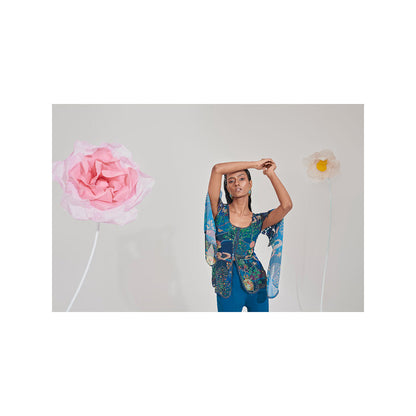 Muskan Aggarwal Keya Embellished Printed Co-Ord (Set of 2)