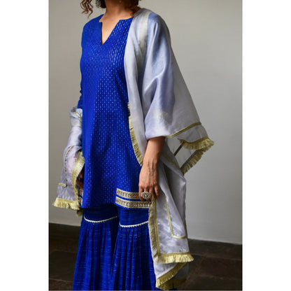 Myaara Neel Sharara Set (Set of 3)