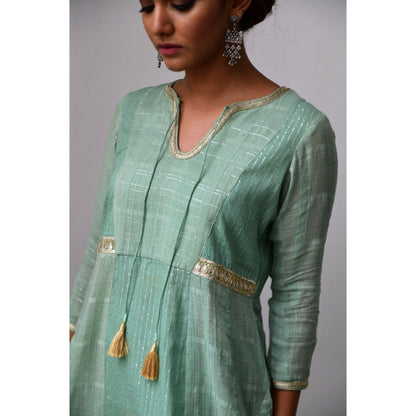 Myaara Mint Lehariya Set (Set of 3)