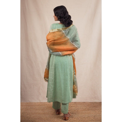 Myaara Mint Lehariya Set (Set of 3)