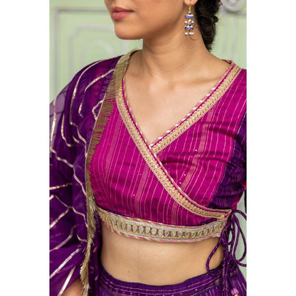 Myaara Jaamuni Lehenga Set (Set of 3)