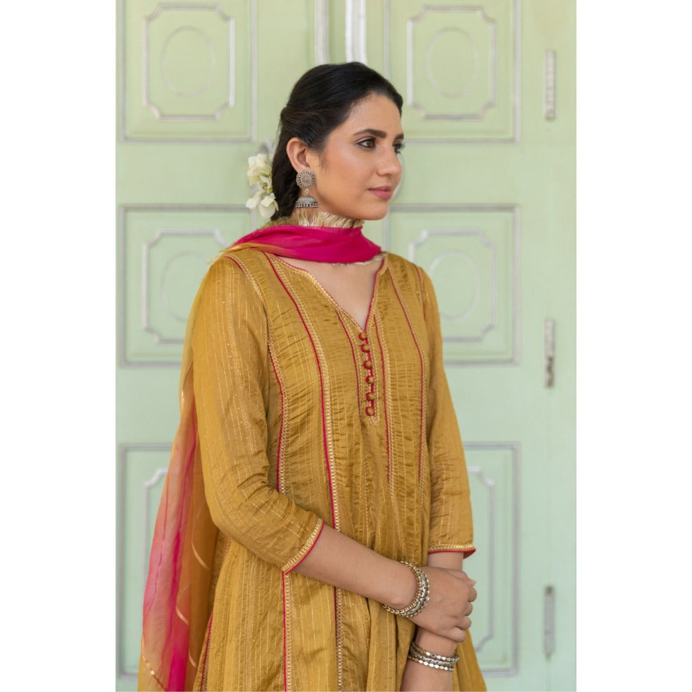 Myaara Gulbahar Anarkali Set (Set of 3)