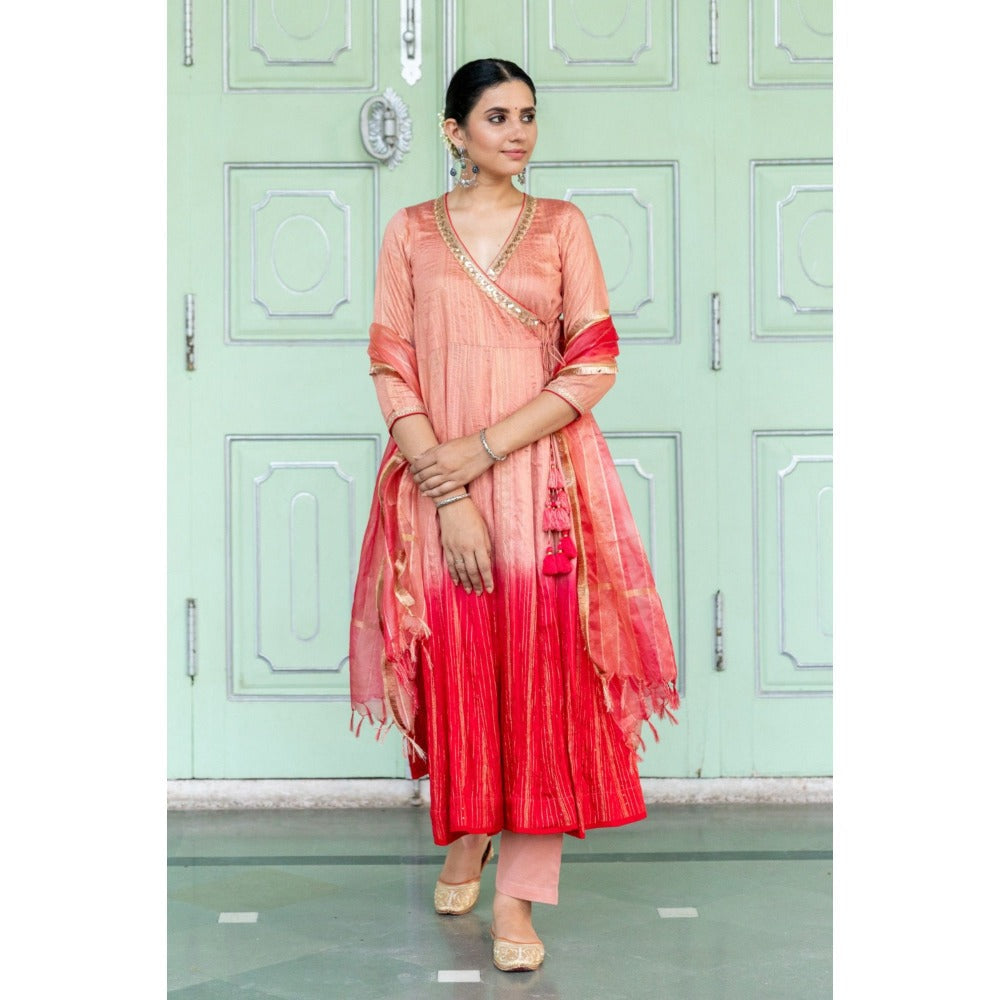 Myaara Champa Anarkali Set (Set of 3)