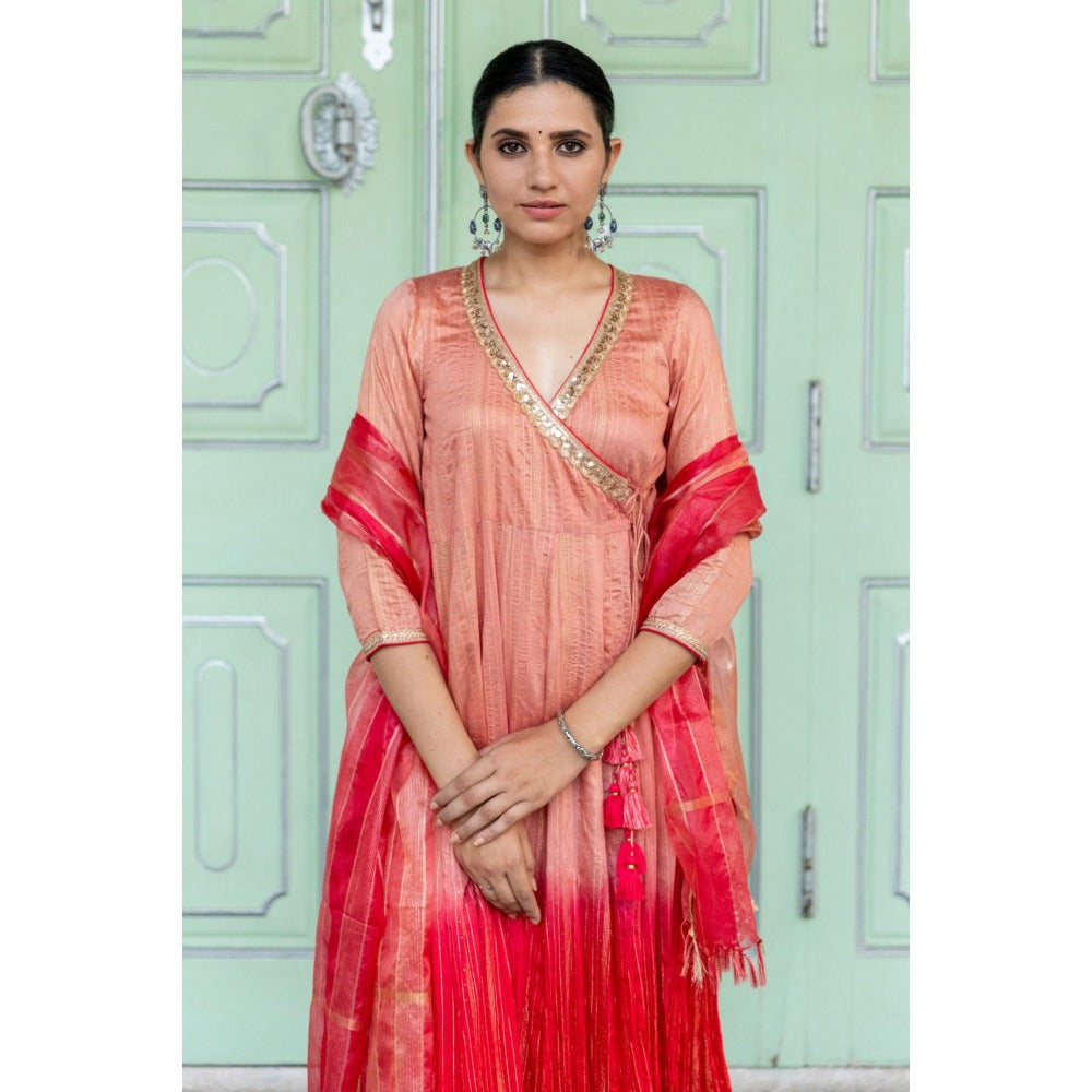 Myaara Champa Anarkali Set (Set of 3)