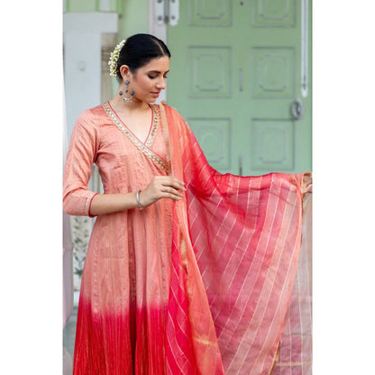 Myaara Champa Anarkali Set (Set of 3)