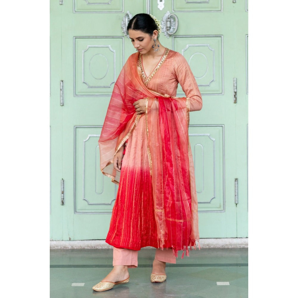 Myaara Champa Anarkali Set (Set of 3)