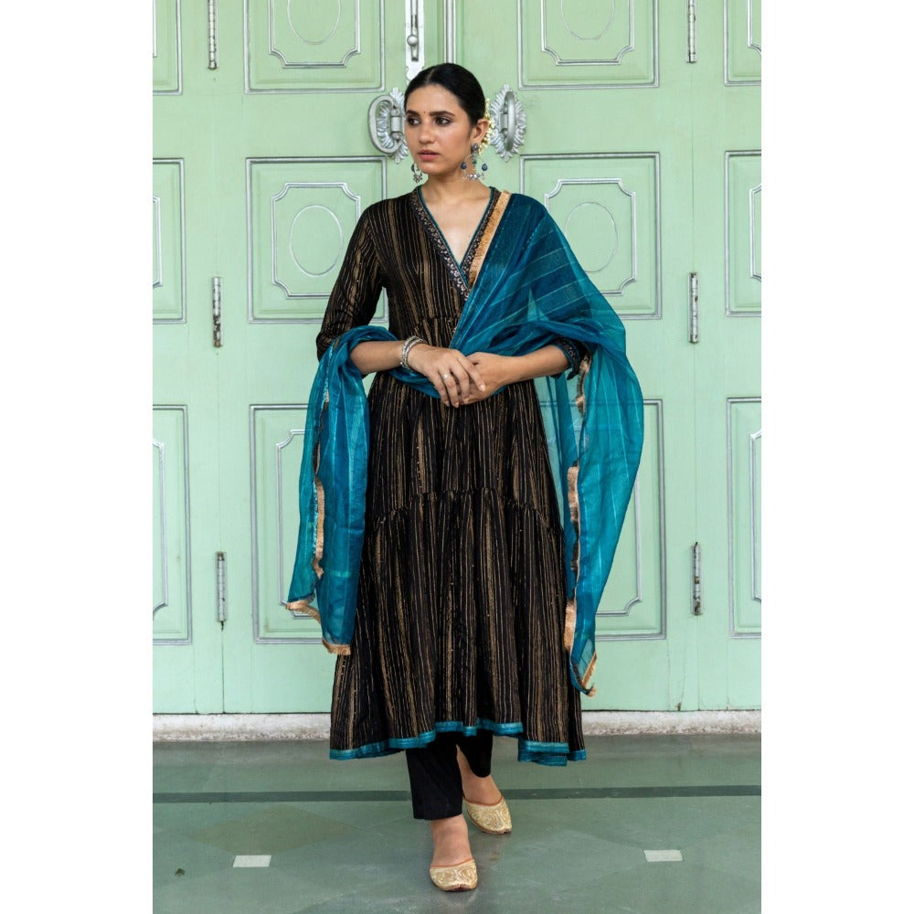 Myaara Raatraani Anarkali Set (Set of 3)