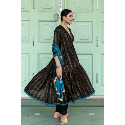 Myaara Raatraani Anarkali Set (Set of 3)