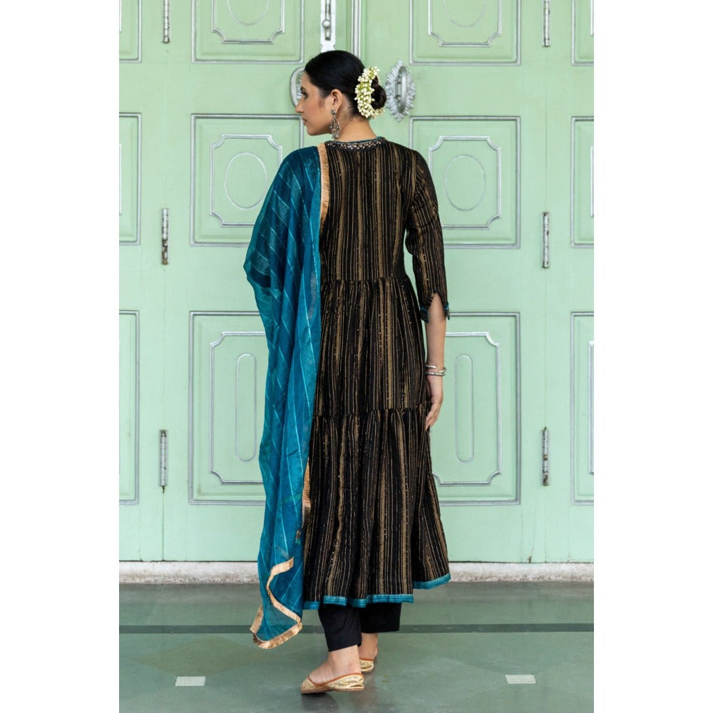 Myaara Raatraani Anarkali Set (Set of 3)