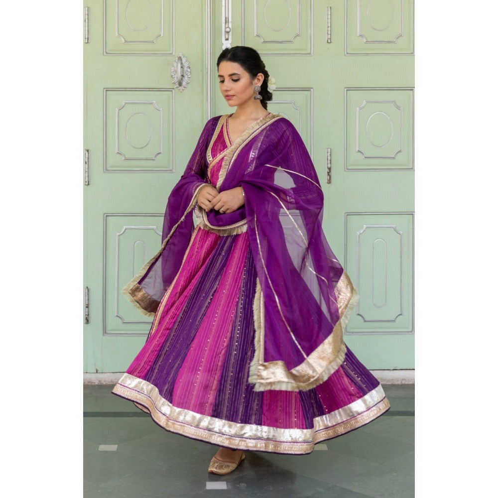 Myaara Chandaa Anarkali Set (Set of 3)