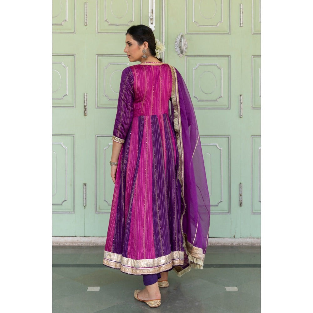 Myaara Chandaa Anarkali Set (Set of 3)