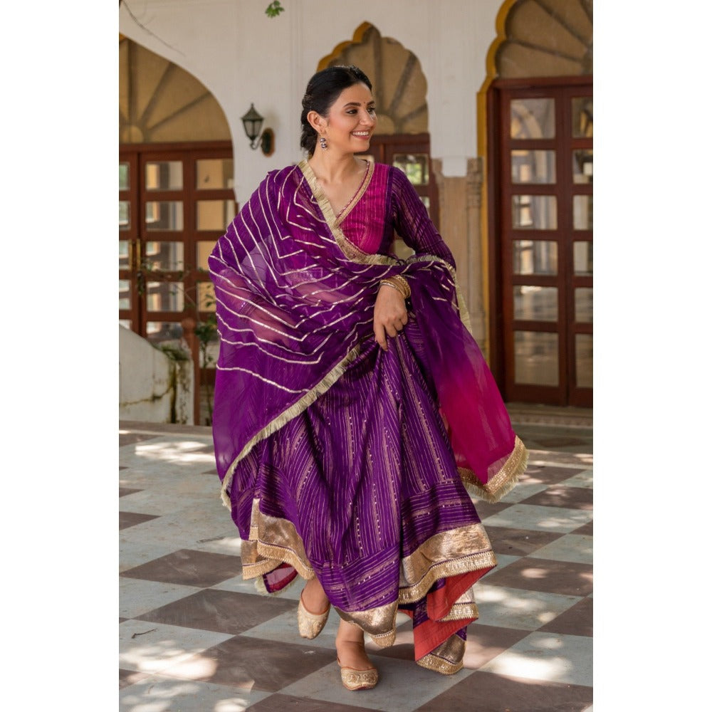 Myaara Chandaa Anarkali Set (Set of 3)