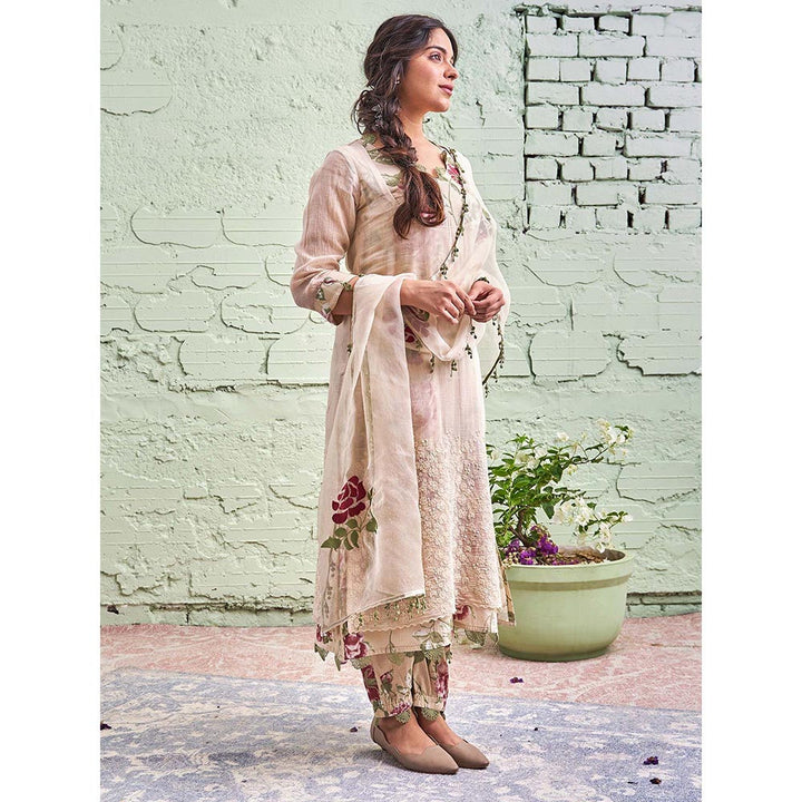 NAAZ BY NOOR Jamun Ki Tokri Sunheri Kurta Set - (Set of 3)