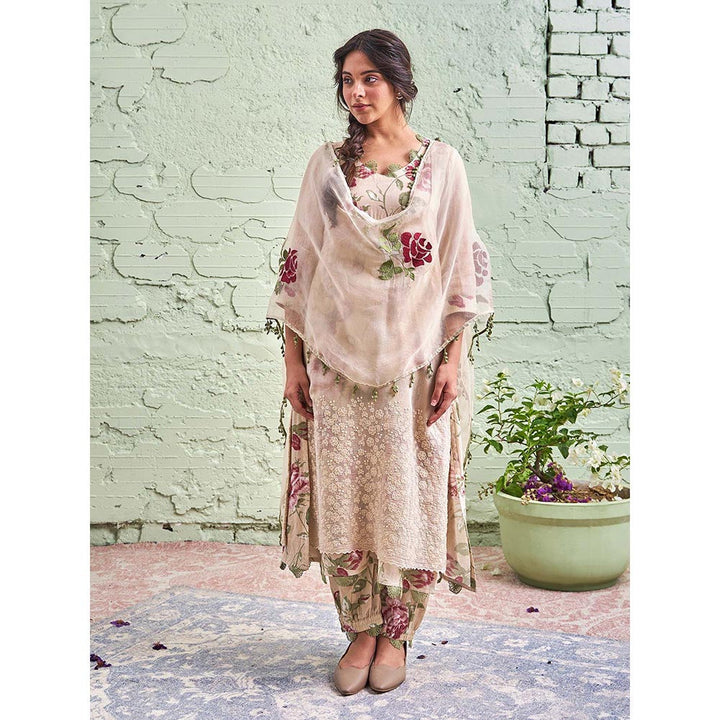 NAAZ BY NOOR Jamun Ki Tokri Sunheri Kurta Set - (Set of 3)