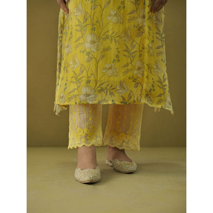 Naaz By Noor Goonj Tuscany Yellow Kurta and Pant with Dupatta (Set of 3)