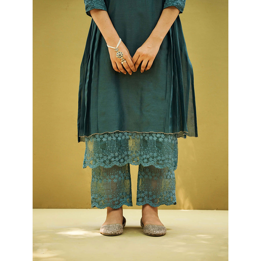 Naaz By Noor Goonj Yale Kurta and Pant with Dupatta (Set of 3)