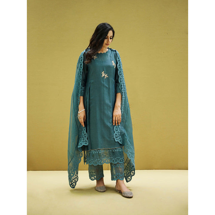 Naaz By Noor Goonj Yale Kurta and Pant with Dupatta (Set of 3)