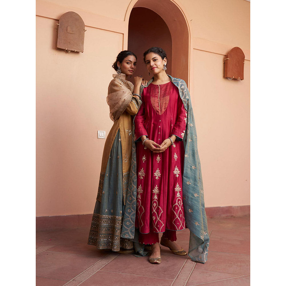 Naaz By Noor Kikli Embroidered Kurta with Sharara and Dupatta (Set of 3)