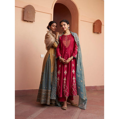 Naaz By Noor Kikli Embroidered Kurta with Sharara and Dupatta (Set of 3)